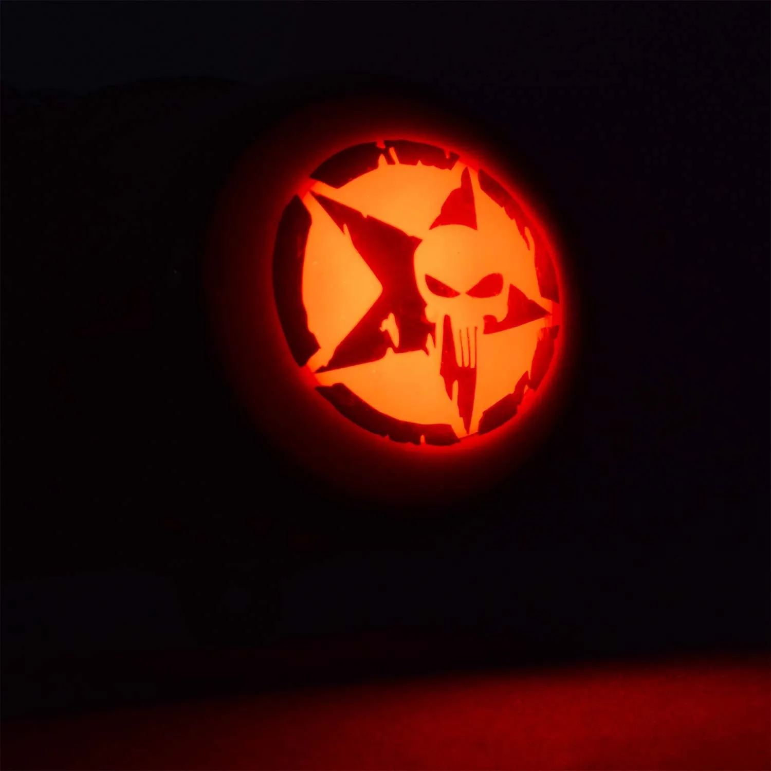 Royal Enfield Tail Light Skull Star Face Black For - Royal Enfield Classic 350,500 BS3,BS4,BS6
