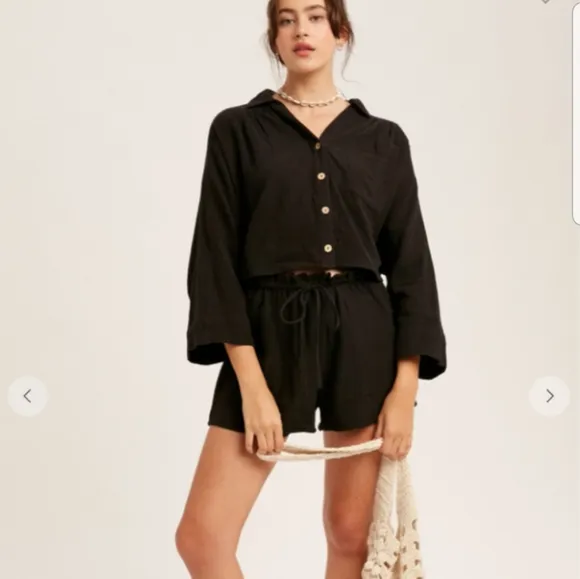 ❤Sale Listicle OUTFIT textured cotton gauze 2 piece dolman! A Set