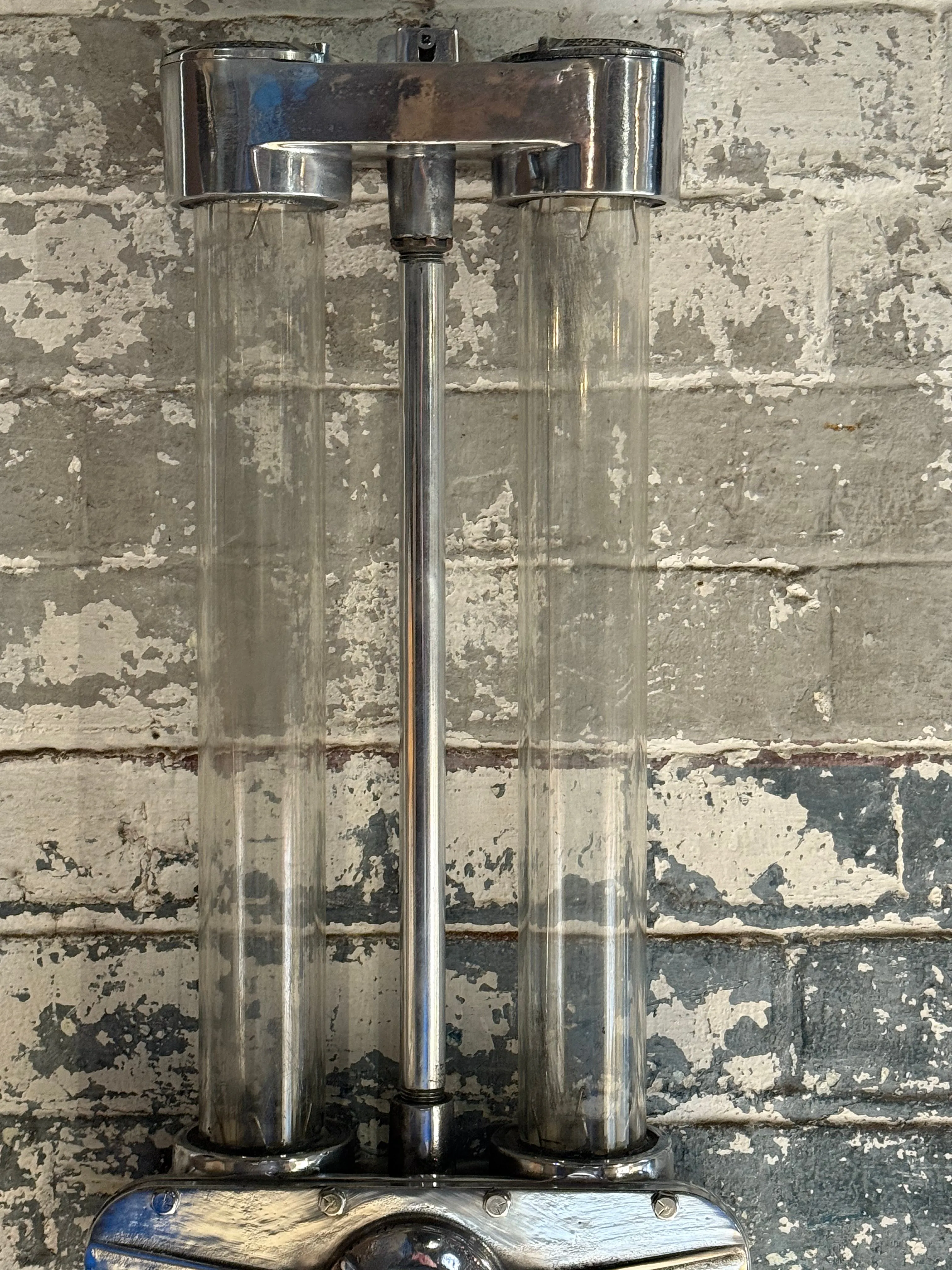 Salvaged Heyes Aluminium Double Strip Light