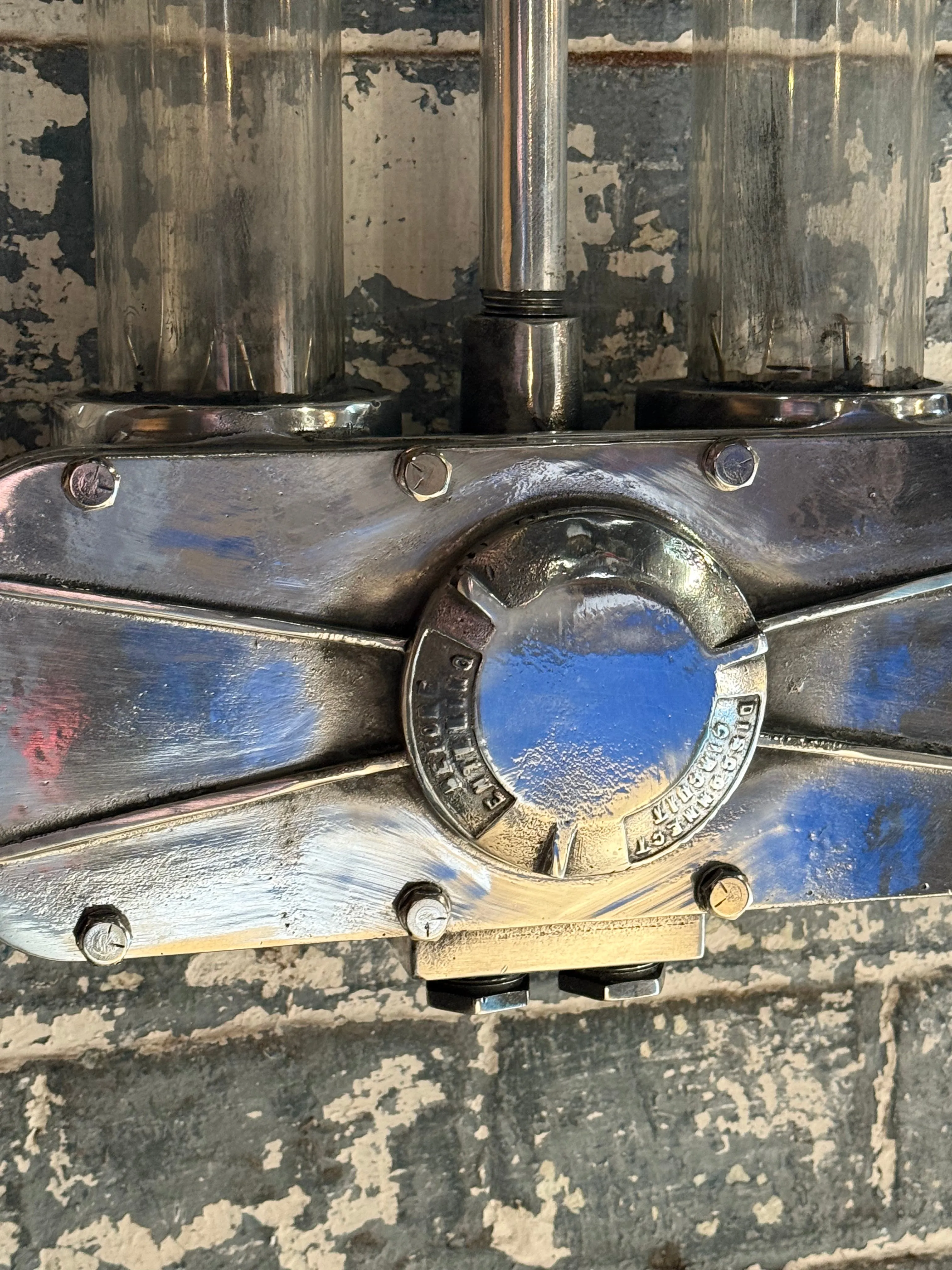 Salvaged Heyes Aluminium Double Strip Light
