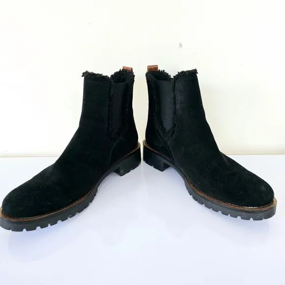 Sam Edelman Women's Jaclyn Round Toe Suede Booties Black Women's Size 6.5