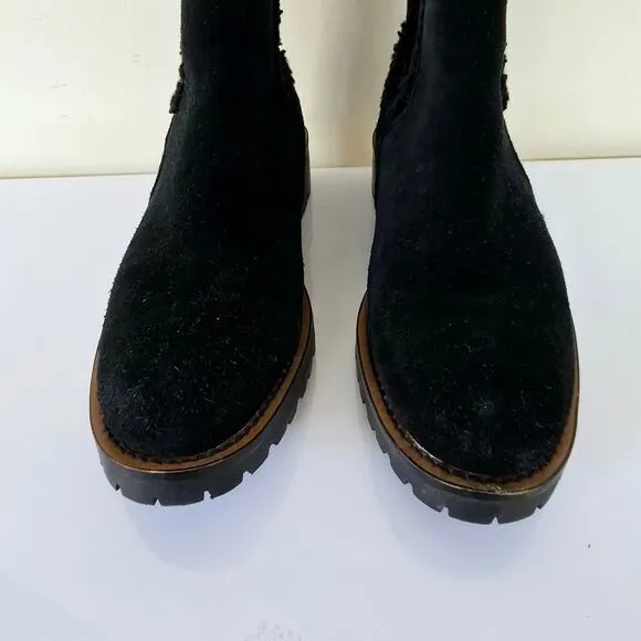 Sam Edelman Women's Jaclyn Round Toe Suede Booties Black Women's Size 6.5