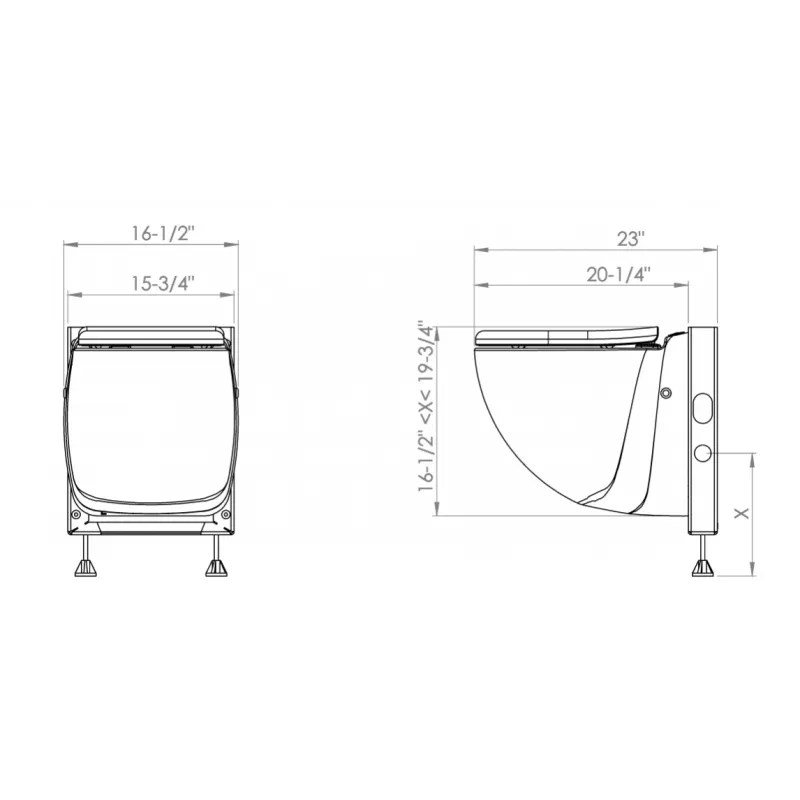 Saniflo Sanicompact Comfort Wall Hung Toilet With Built-in Macerator - 020