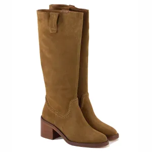 Sessun Lina Grande Boot Suede Tobacco