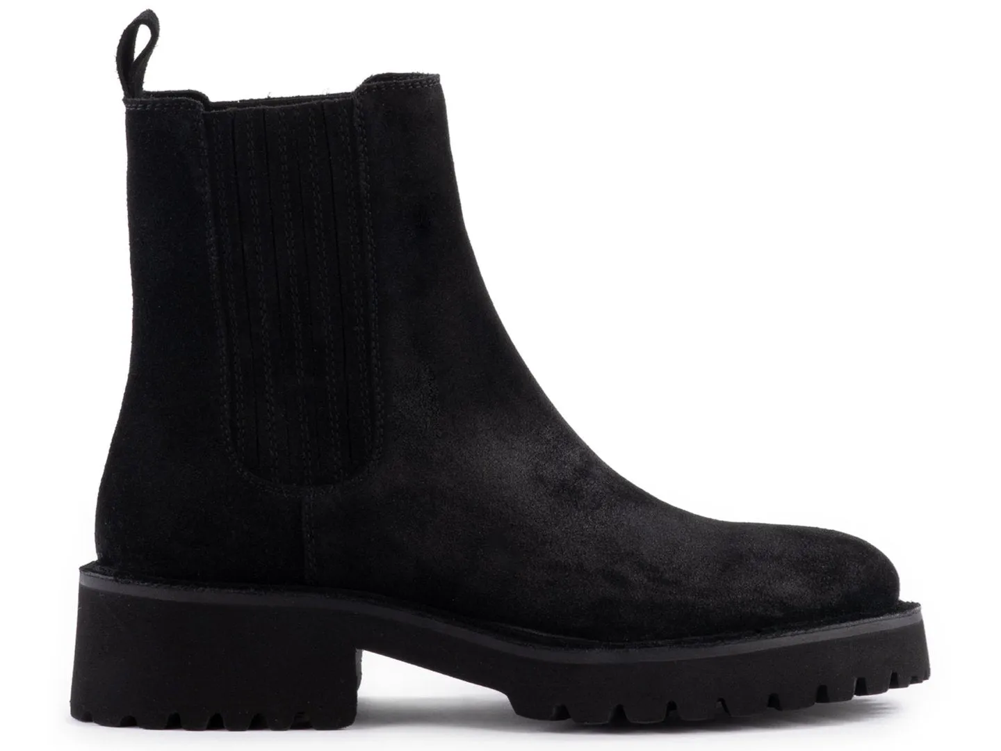 Seychelles: Cashew Suede in Black