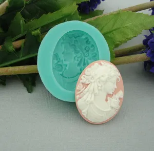 Silicone Mold  Fairy Lady for Crafts, Jewelry, Resin, Polymer Clay.