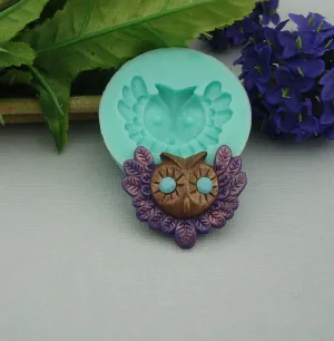 Silicone Mold Owl Head Flexible for Crafts, Jewelry, Resin, Scrapbooking, Polymer Clay.