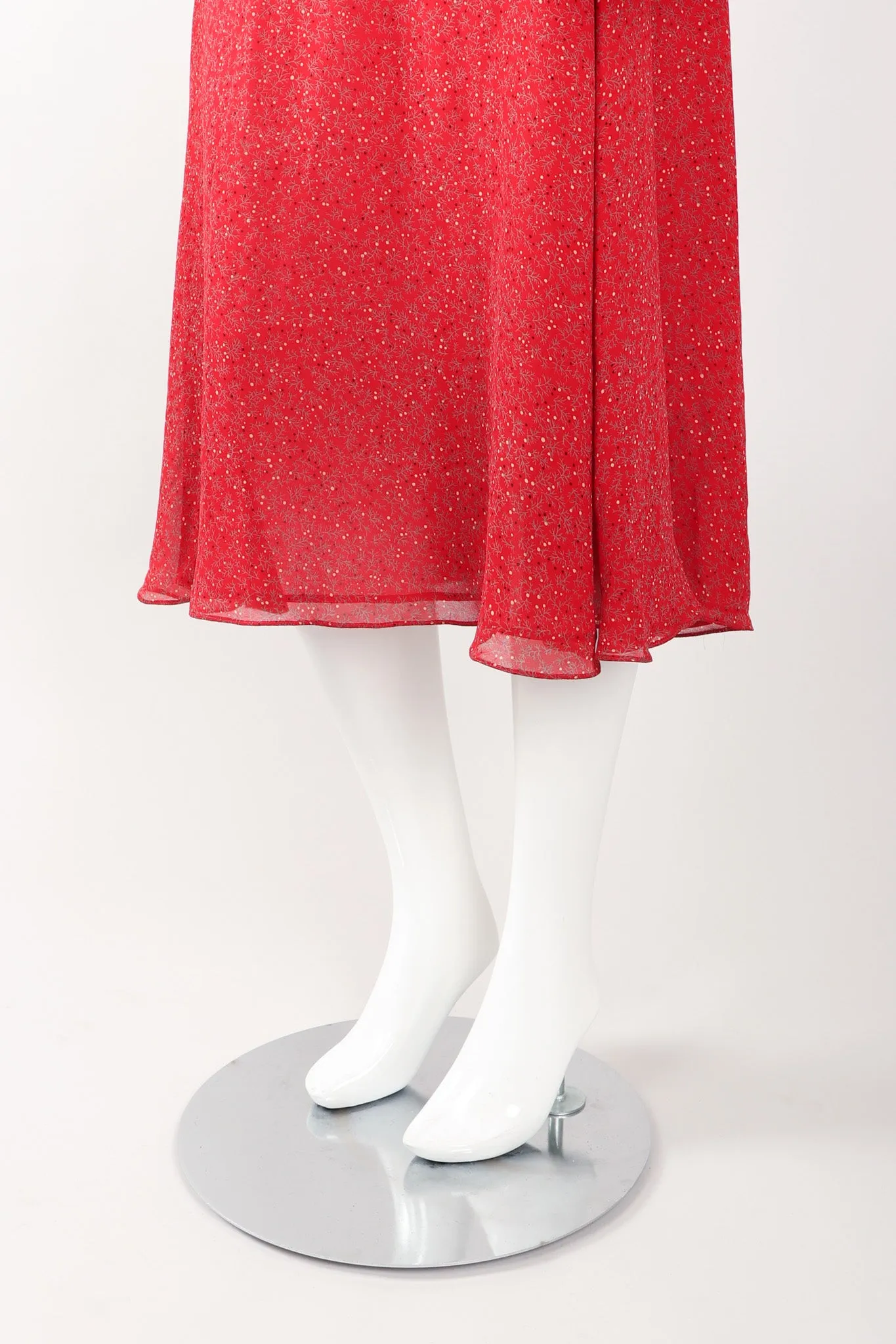 Silk Batwing Lamé Dress