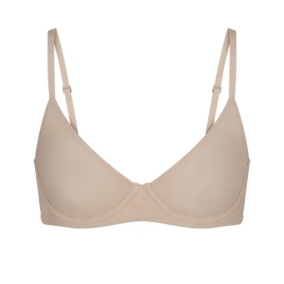 SKIMS Fits Everybody Unlined Demi Bra Size:32A Mica