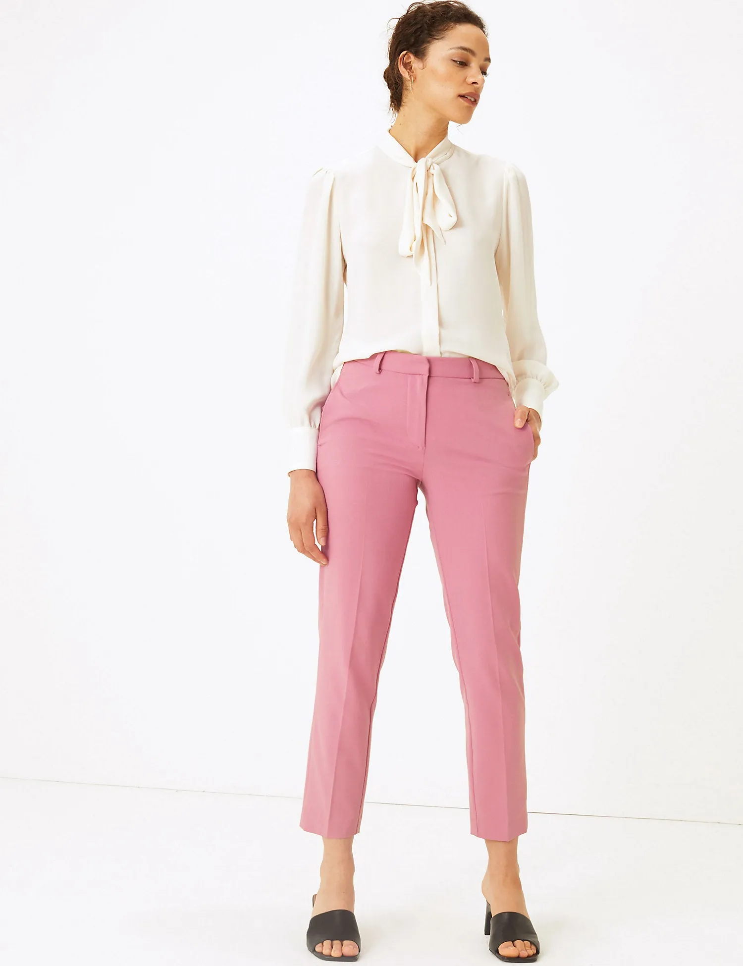 Slim Leg Ankle Grazer Trousers