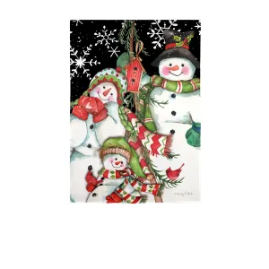 Snowman Holiday Garden Suede Flag,14s10052
