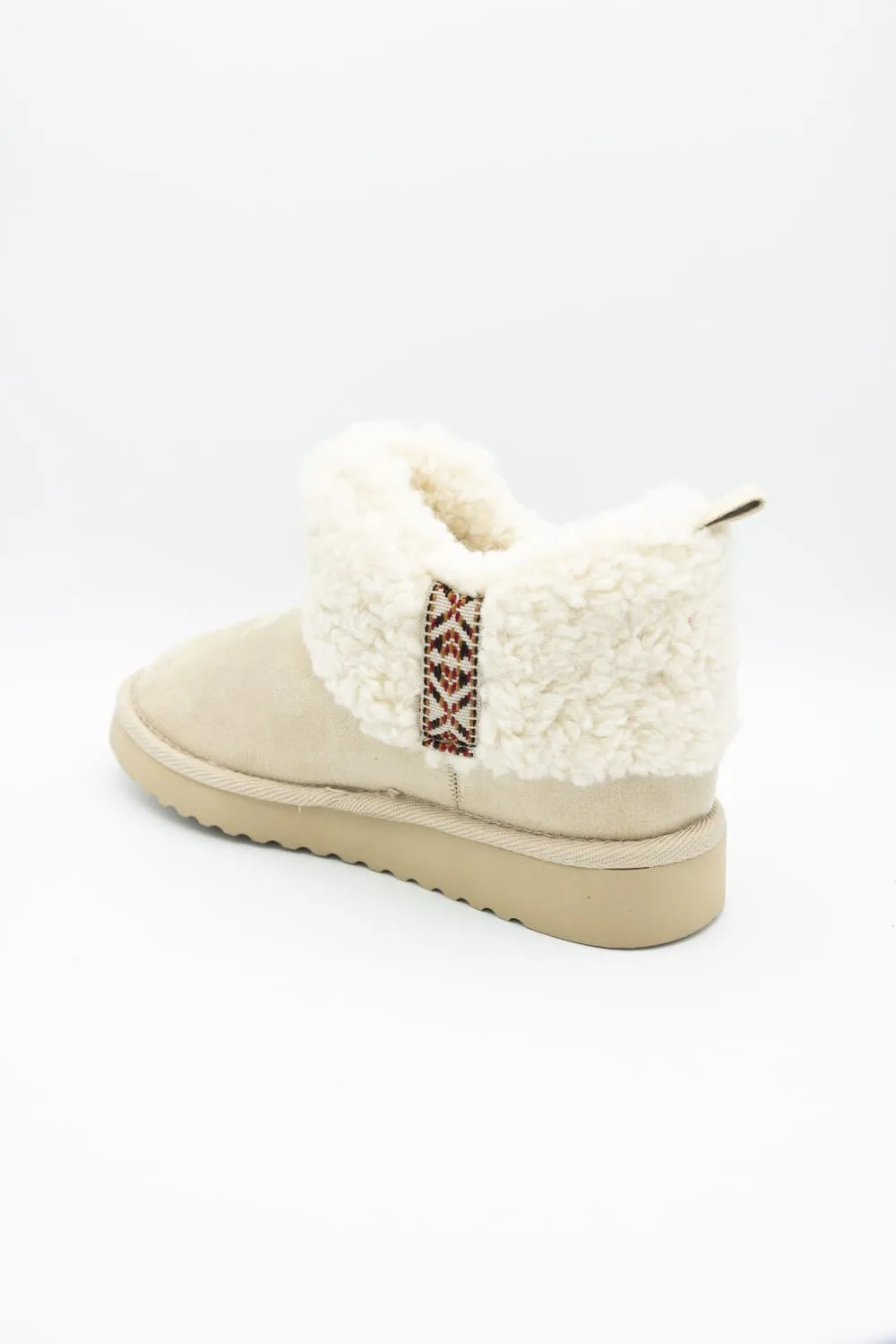 Soda Kolton Cozy Booties for Women in Nude | KOLTON-S NUDE