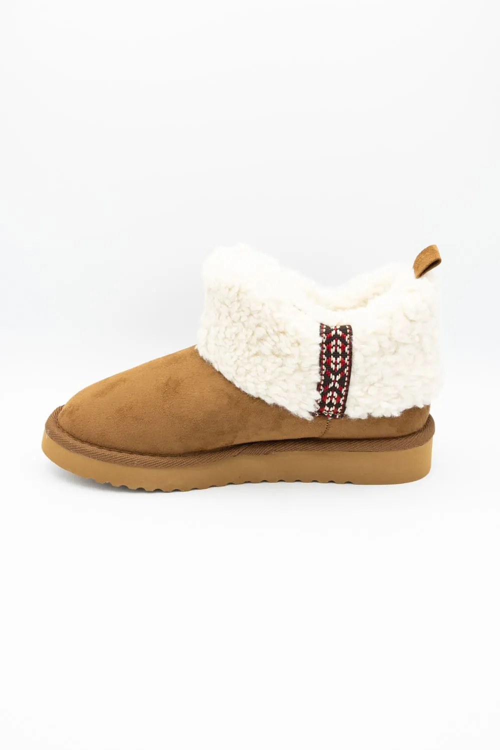 Soda Kolton Cozy Booties for Women in Tan | KOLTON-S TAN