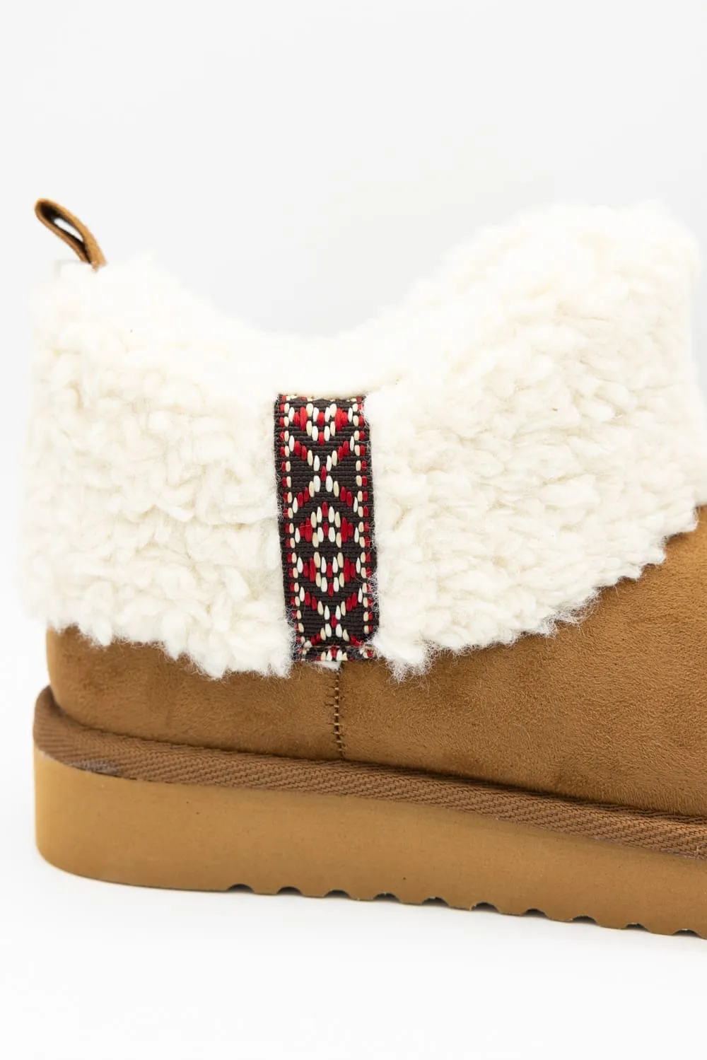 Soda Kolton Cozy Booties for Women in Tan | KOLTON-S TAN