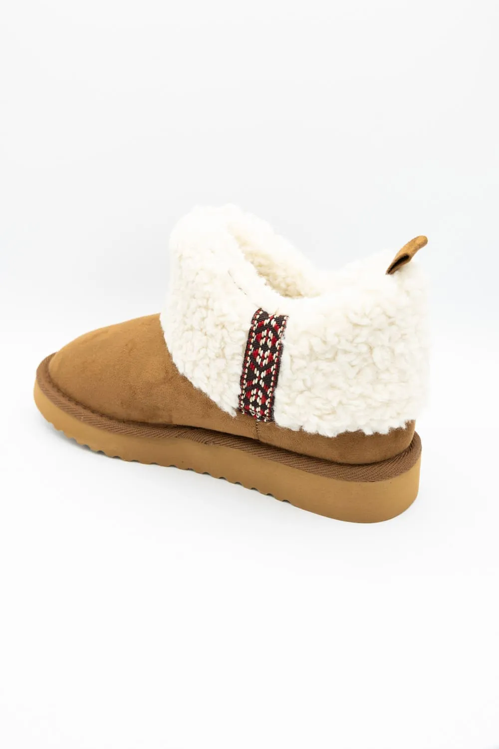Soda Kolton Cozy Booties for Women in Tan | KOLTON-S TAN