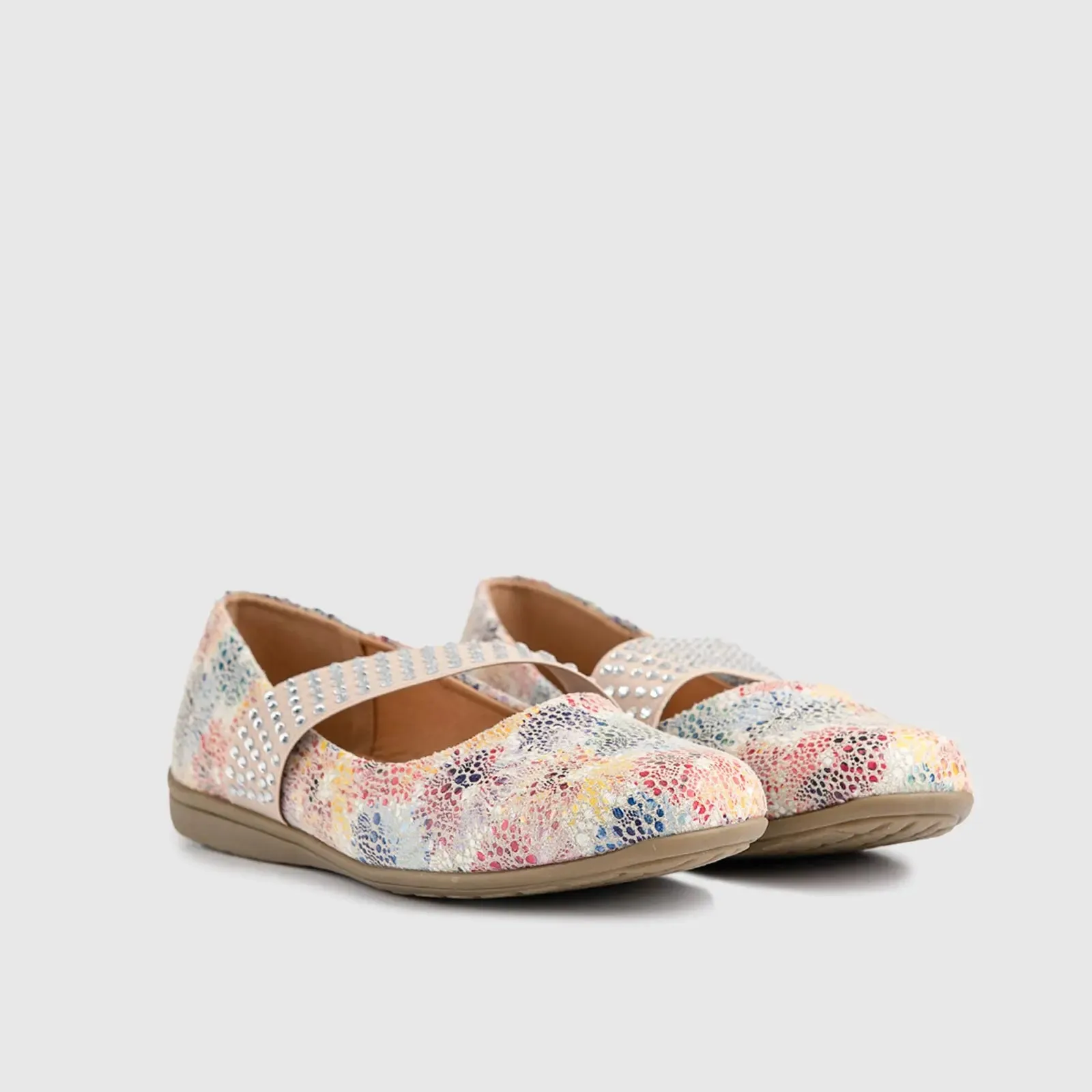 Soft Style Dominga Pump 01455 Beige Multi