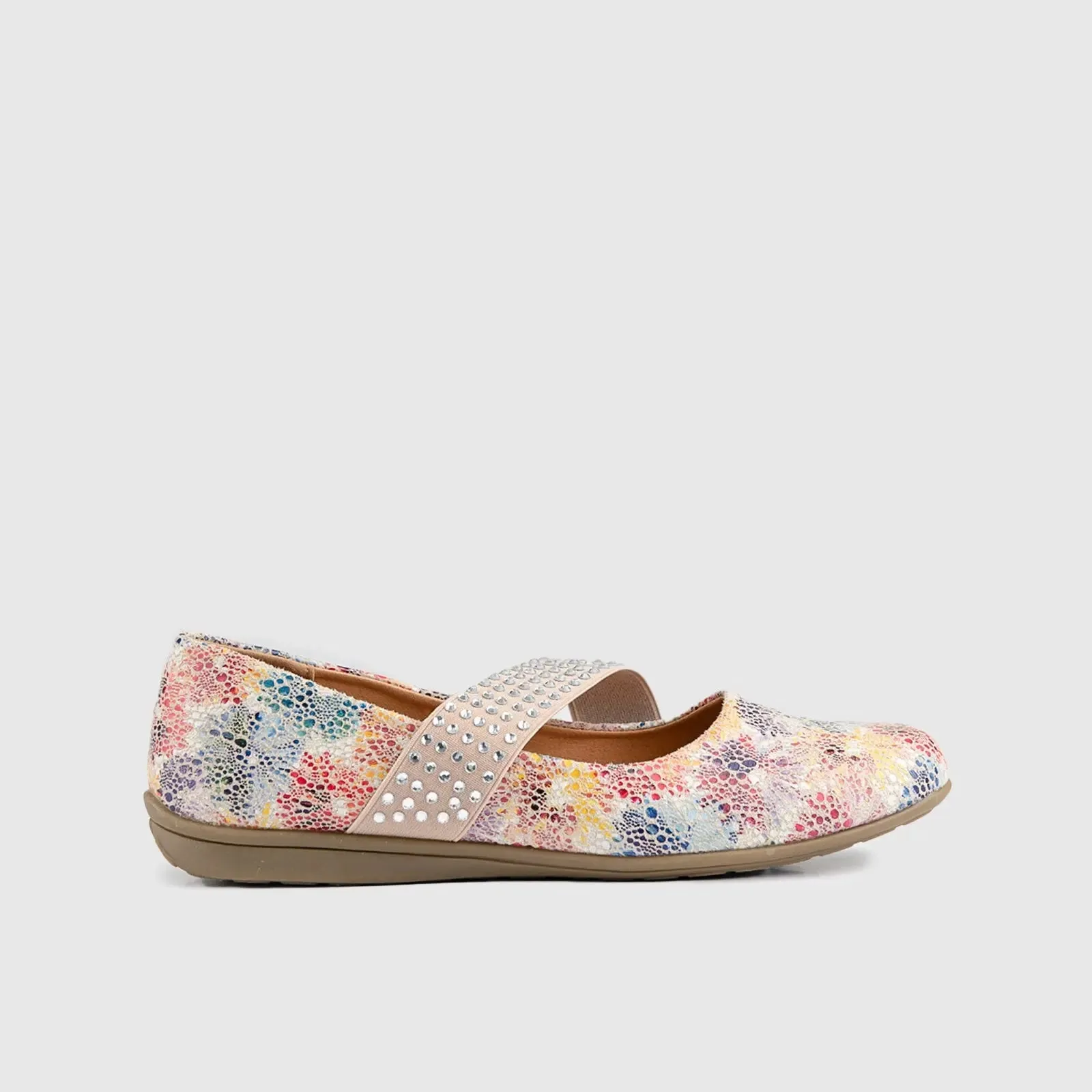 Soft Style Dominga Pump 01455 Beige Multi