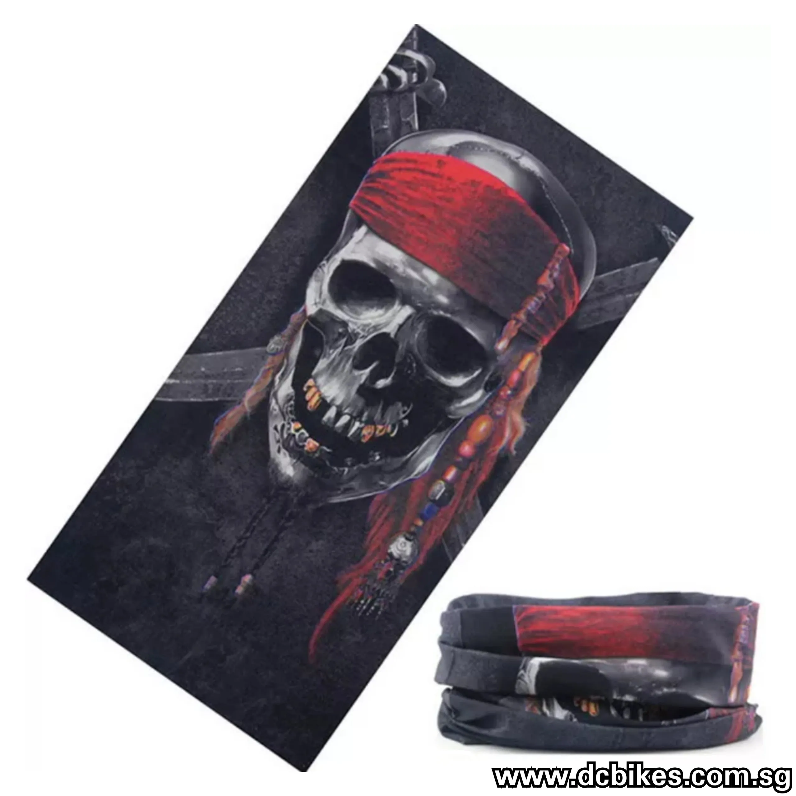 Speed Demon Mask Scarf Half Face On Neck 2 Styles Bandana
