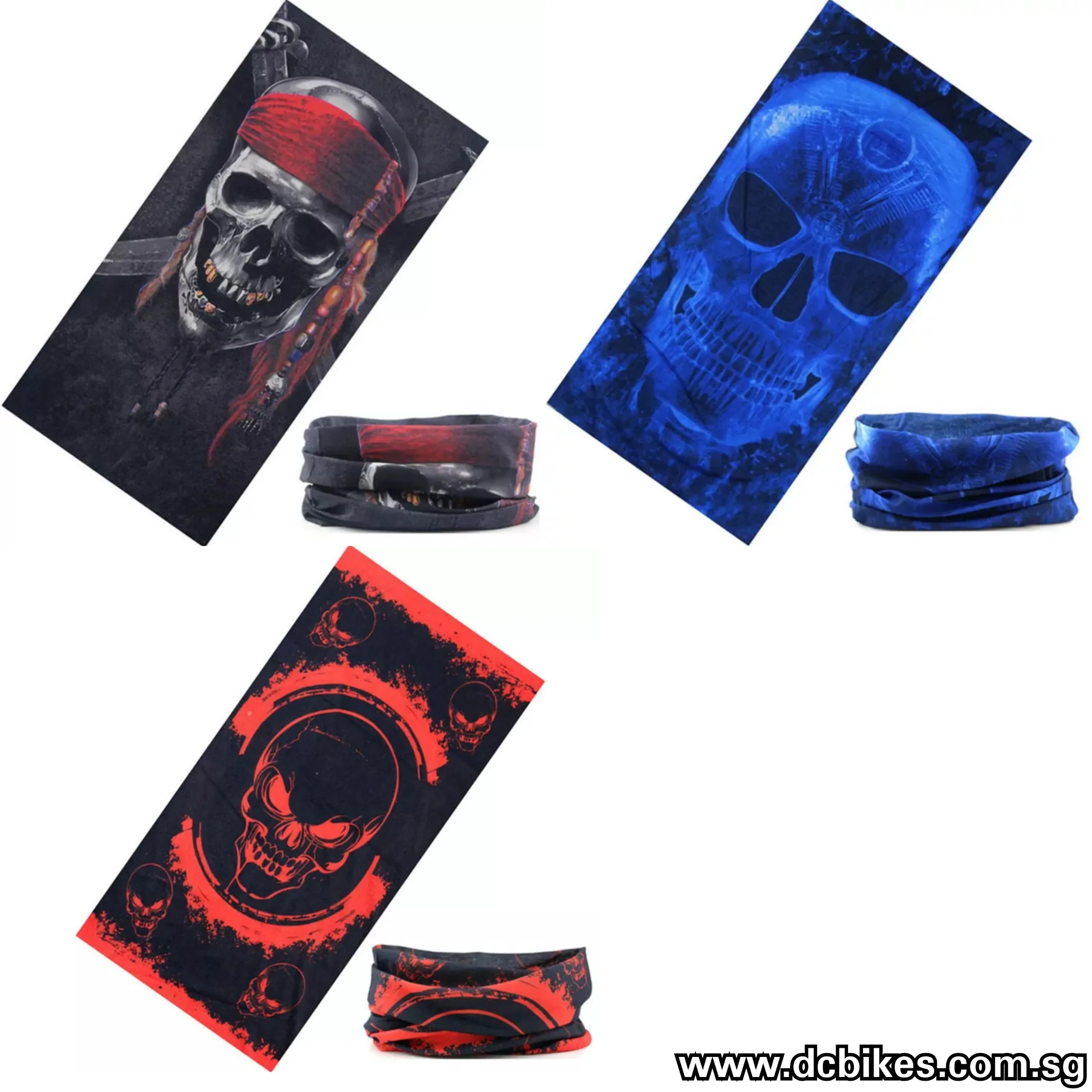 Speed Demon Mask Scarf Half Face On Neck 2 Styles Bandana