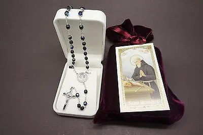 St Saint Benedict Elegant Rosary and Prayer