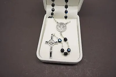 St Saint Benedict Elegant Rosary and Prayer
