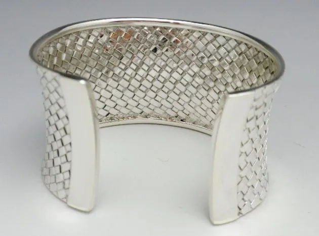 Sterling Woven Artisan Cuff Bali