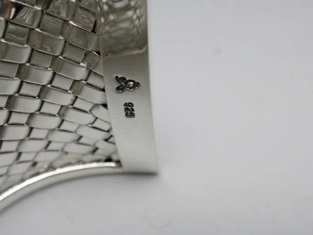 Sterling Woven Artisan Cuff Bali