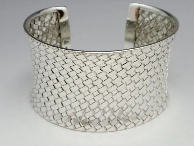 Sterling Woven Artisan Cuff Bali