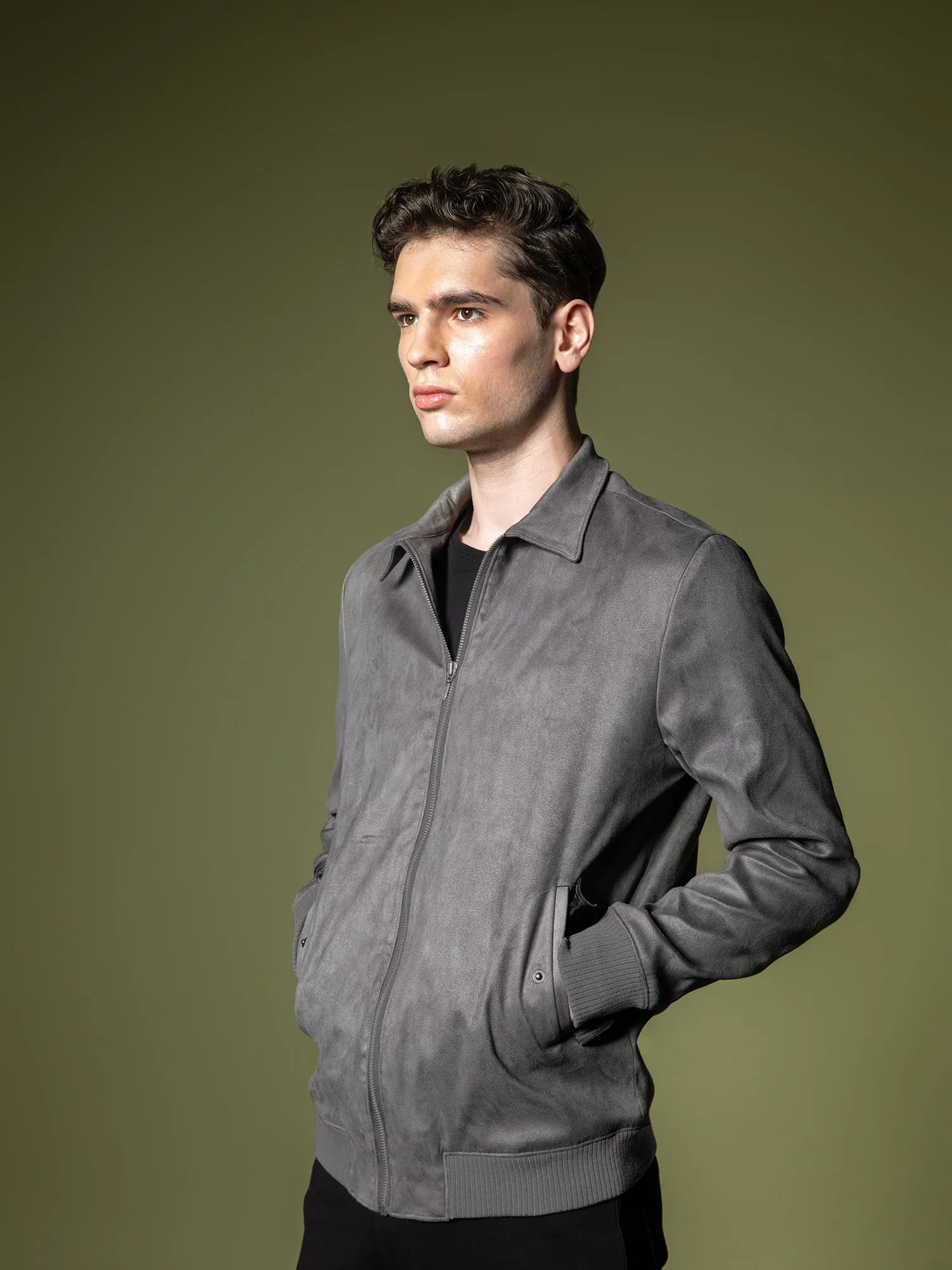 Suede Bomber