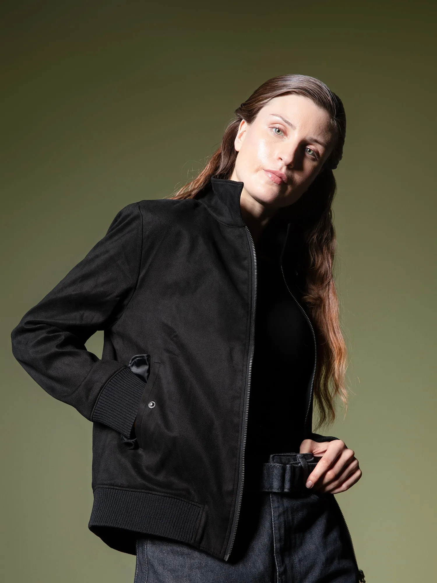Suede Bomber