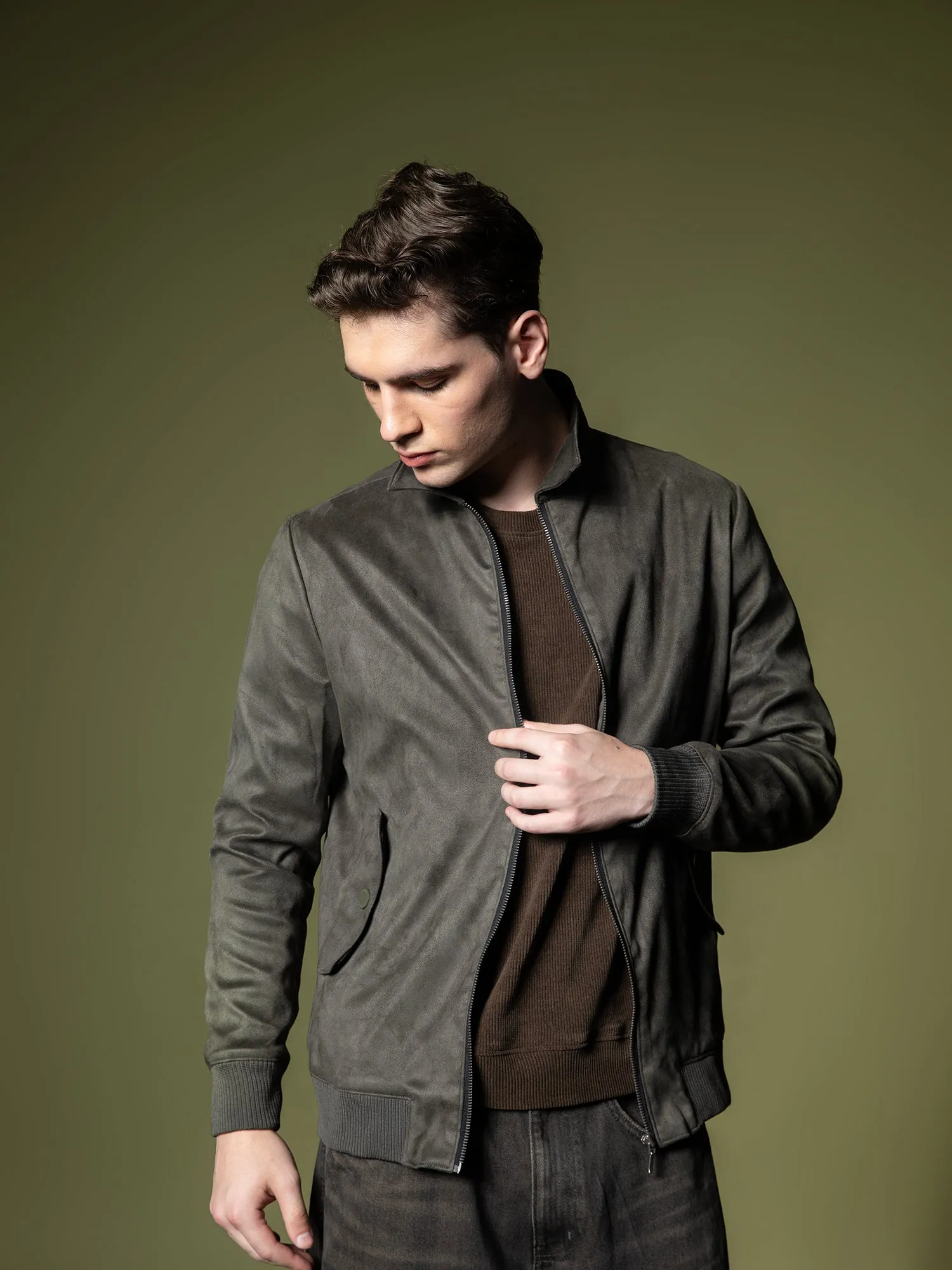 Suede Bomber