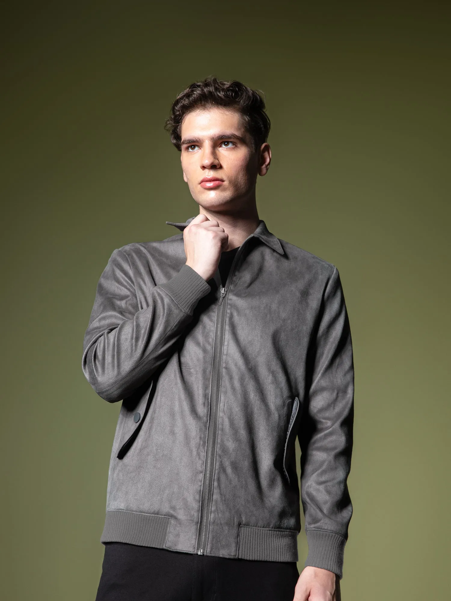 Suede Bomber