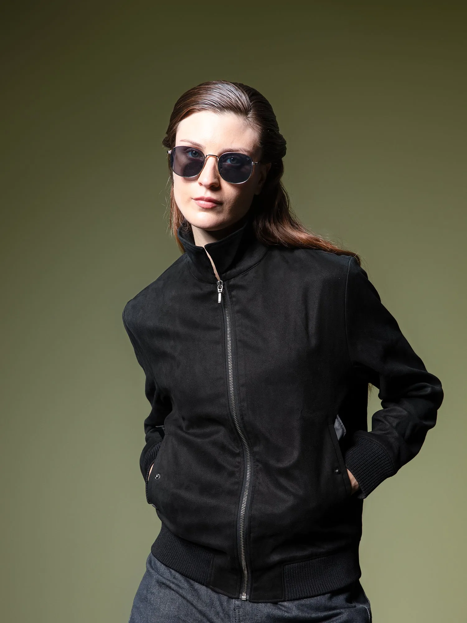 Suede Bomber
