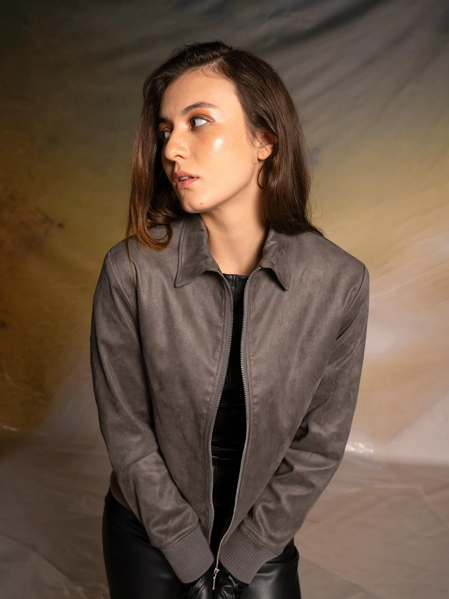 Suede Bomber