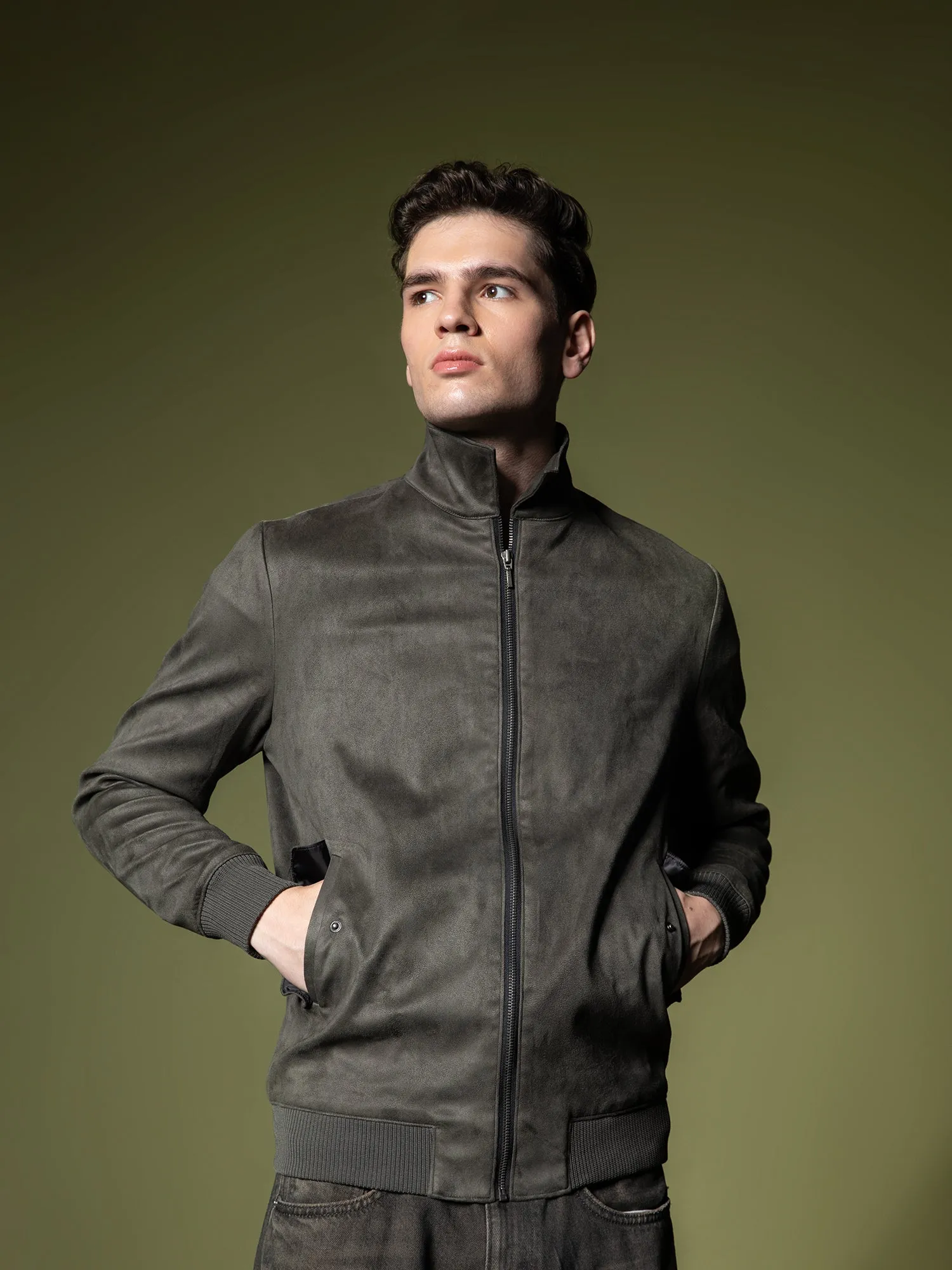 Suede Bomber