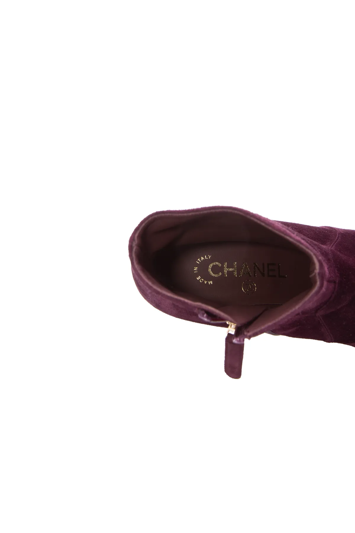 Suede Chain CC Boots - Size 37