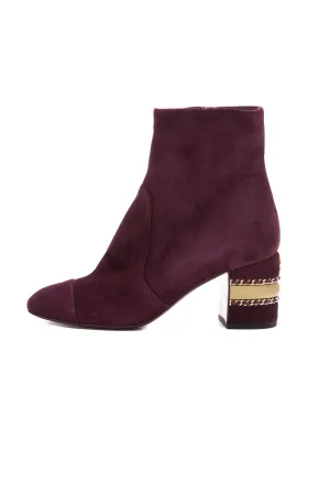 Suede Chain CC Boots - Size 37
