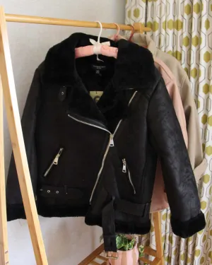Suede Shearling Coat