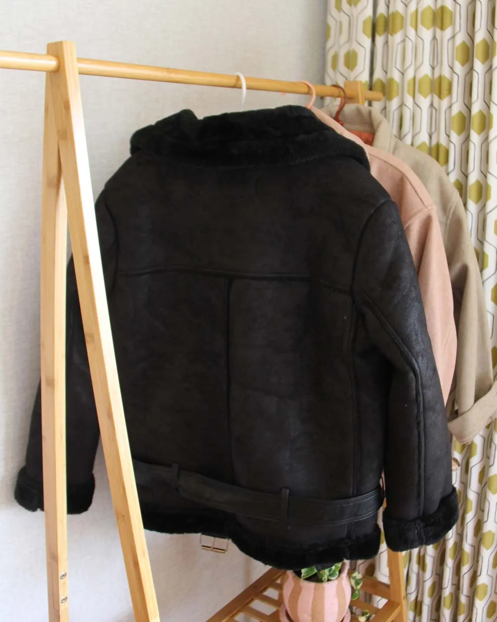 Suede Shearling Coat