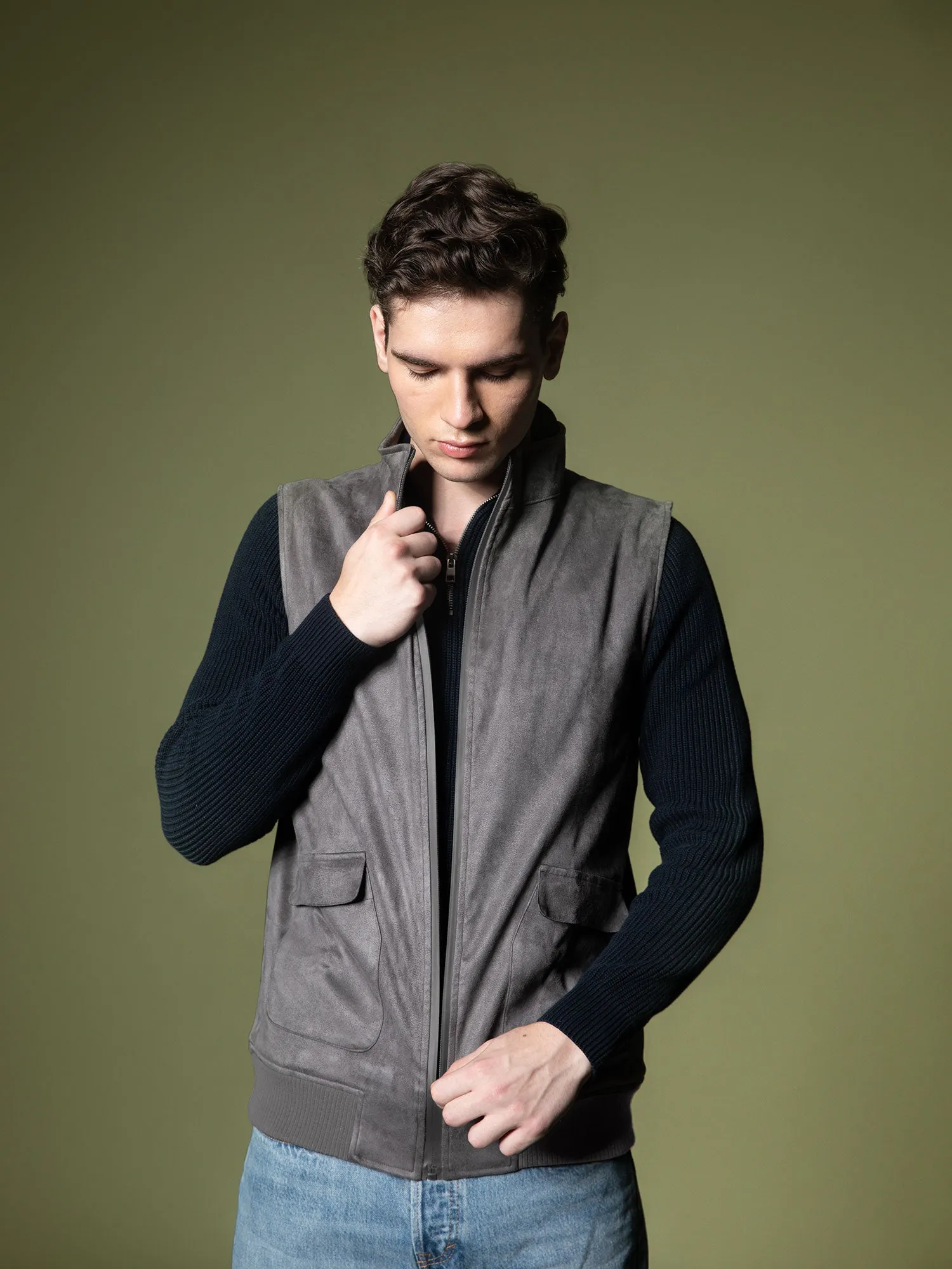 Suede Vest