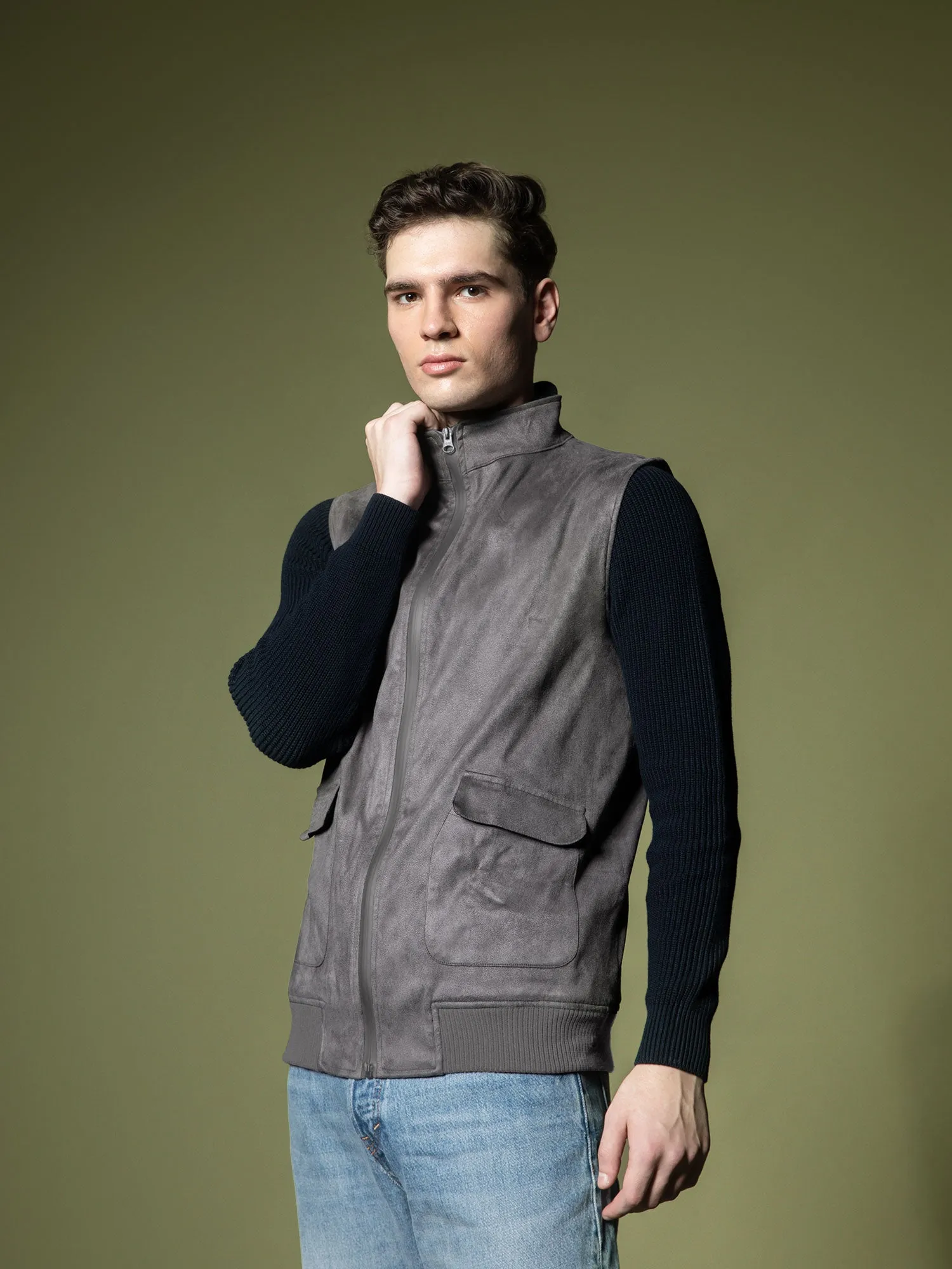 Suede Vest