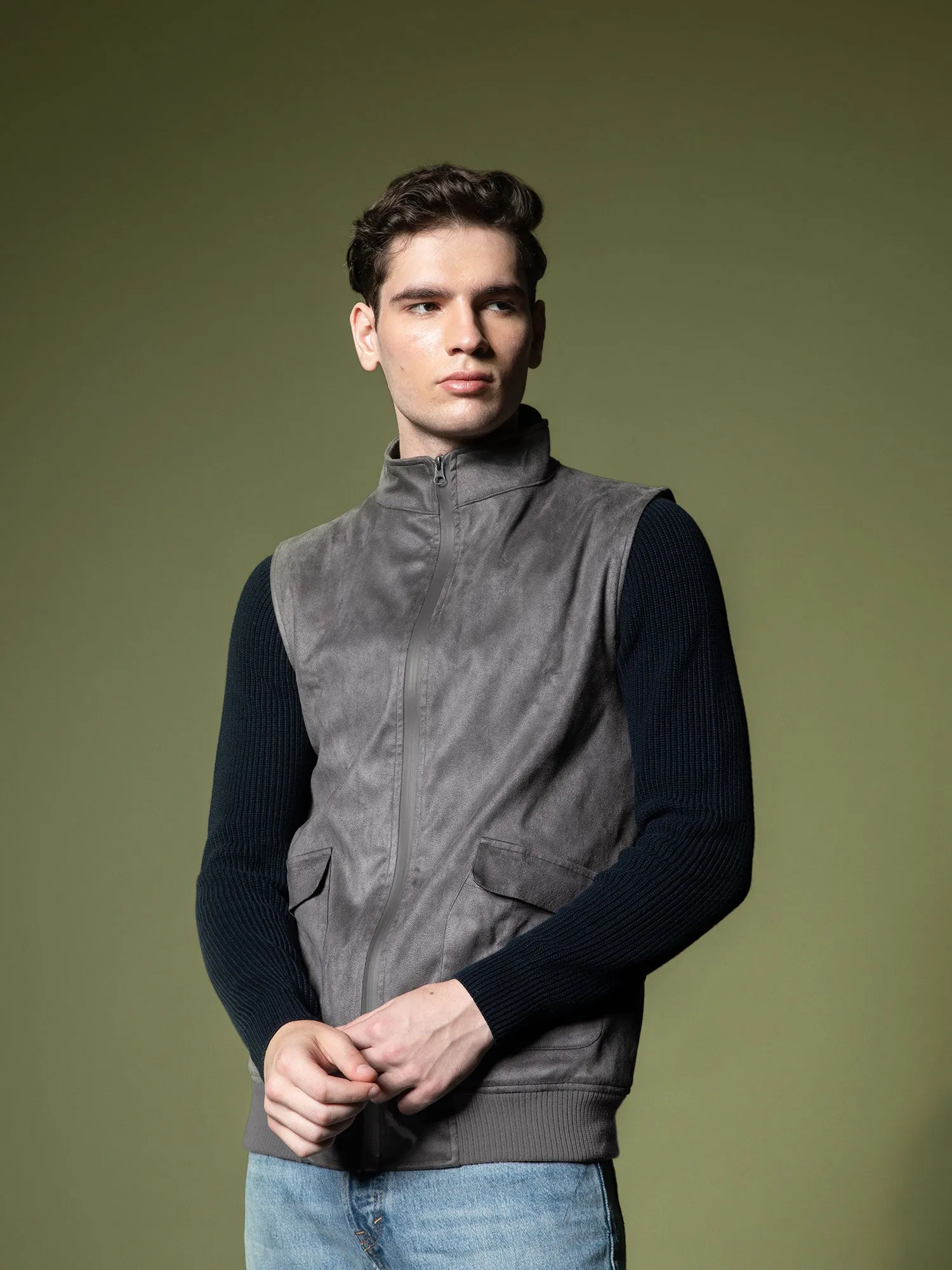 Suede Vest