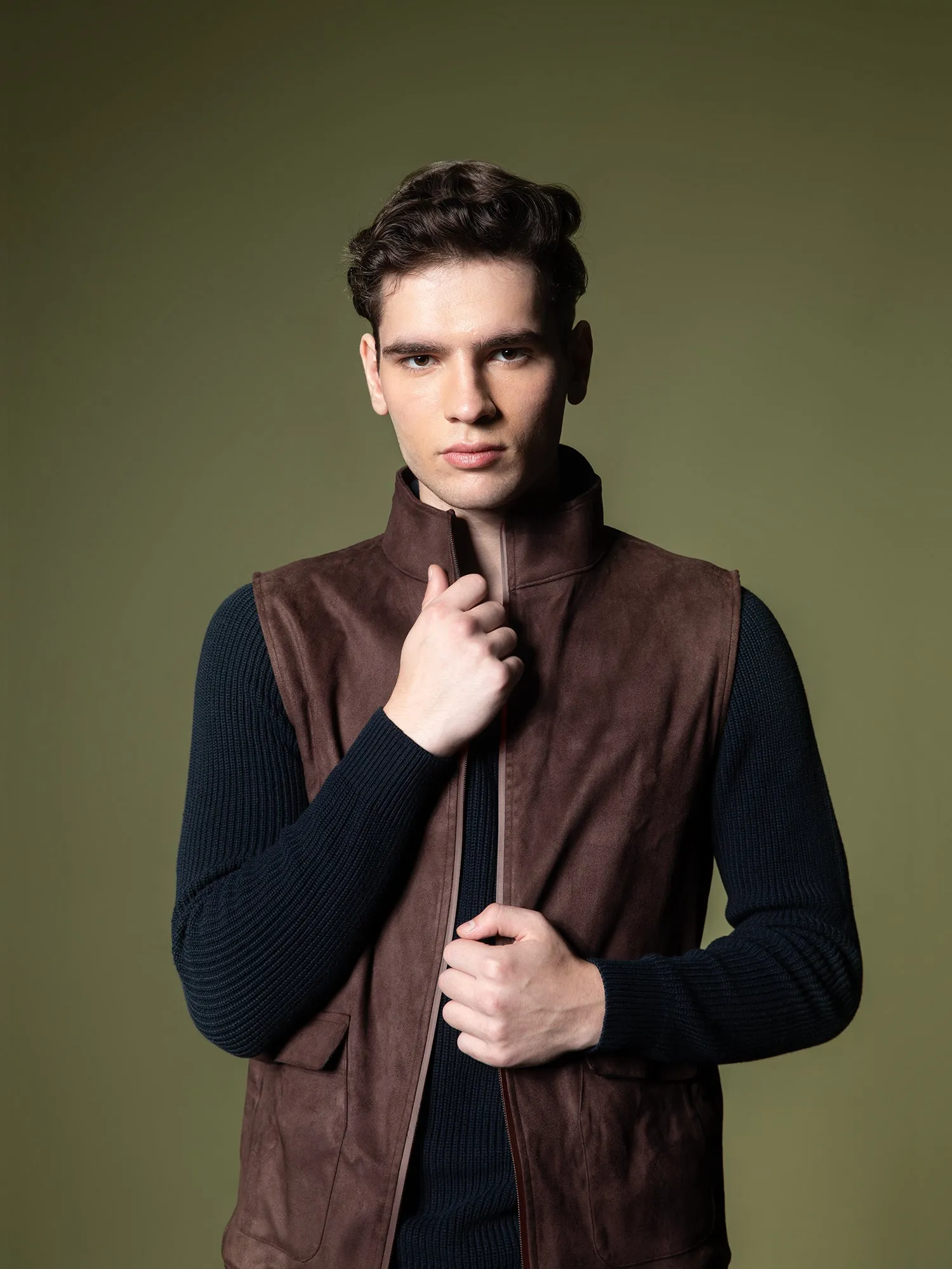 Suede Vest