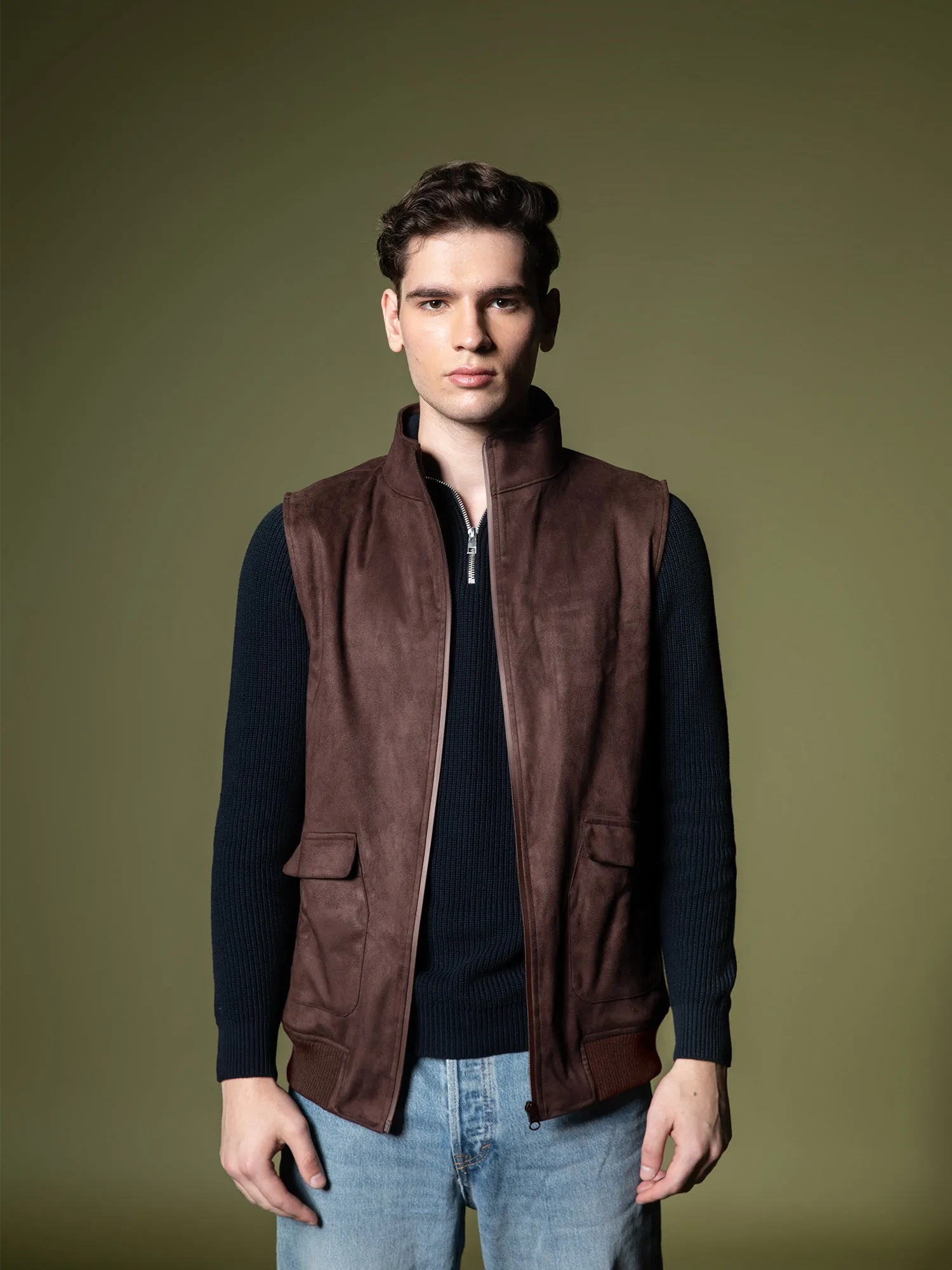 Suede Vest
