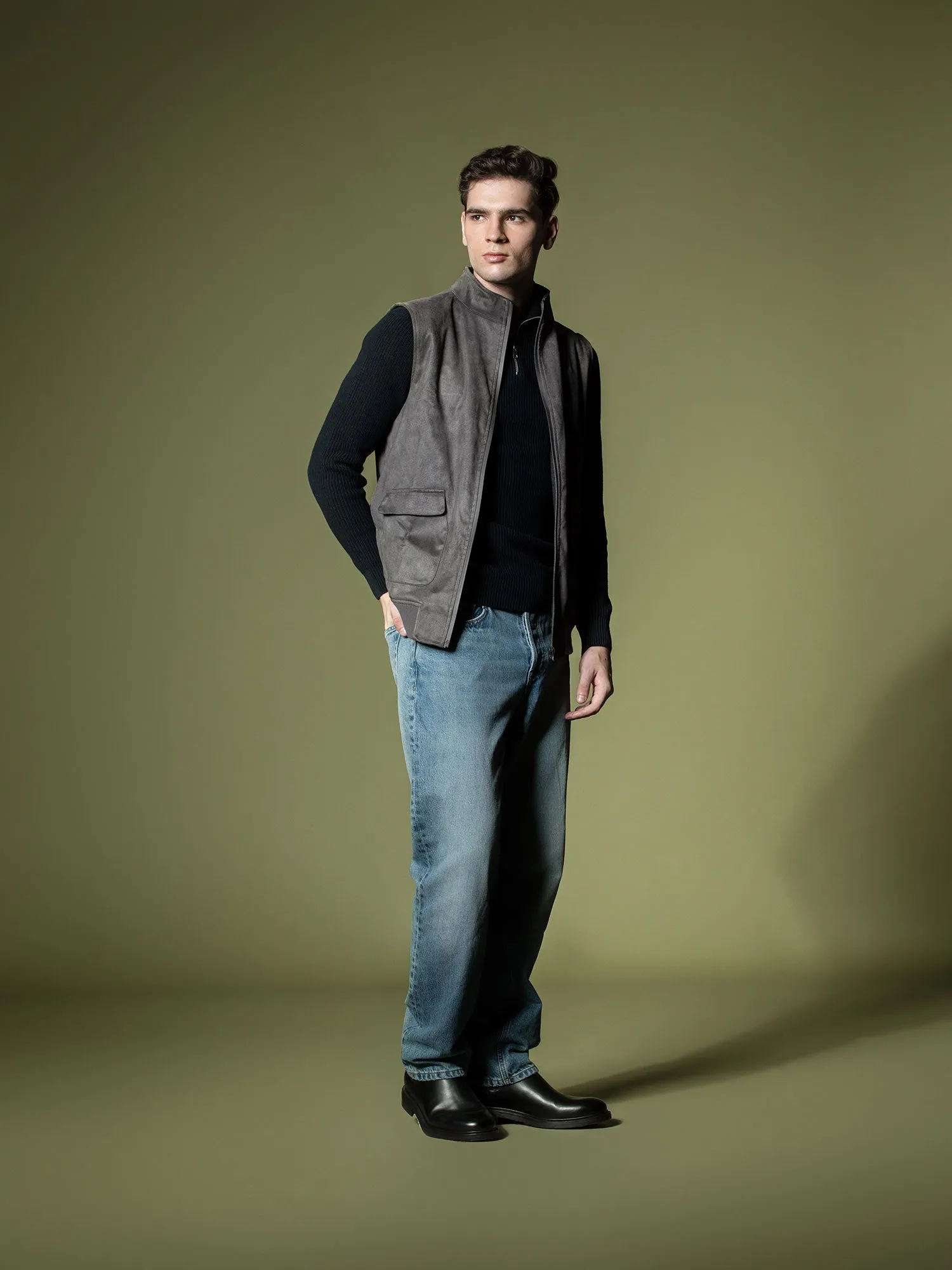 Suede Vest