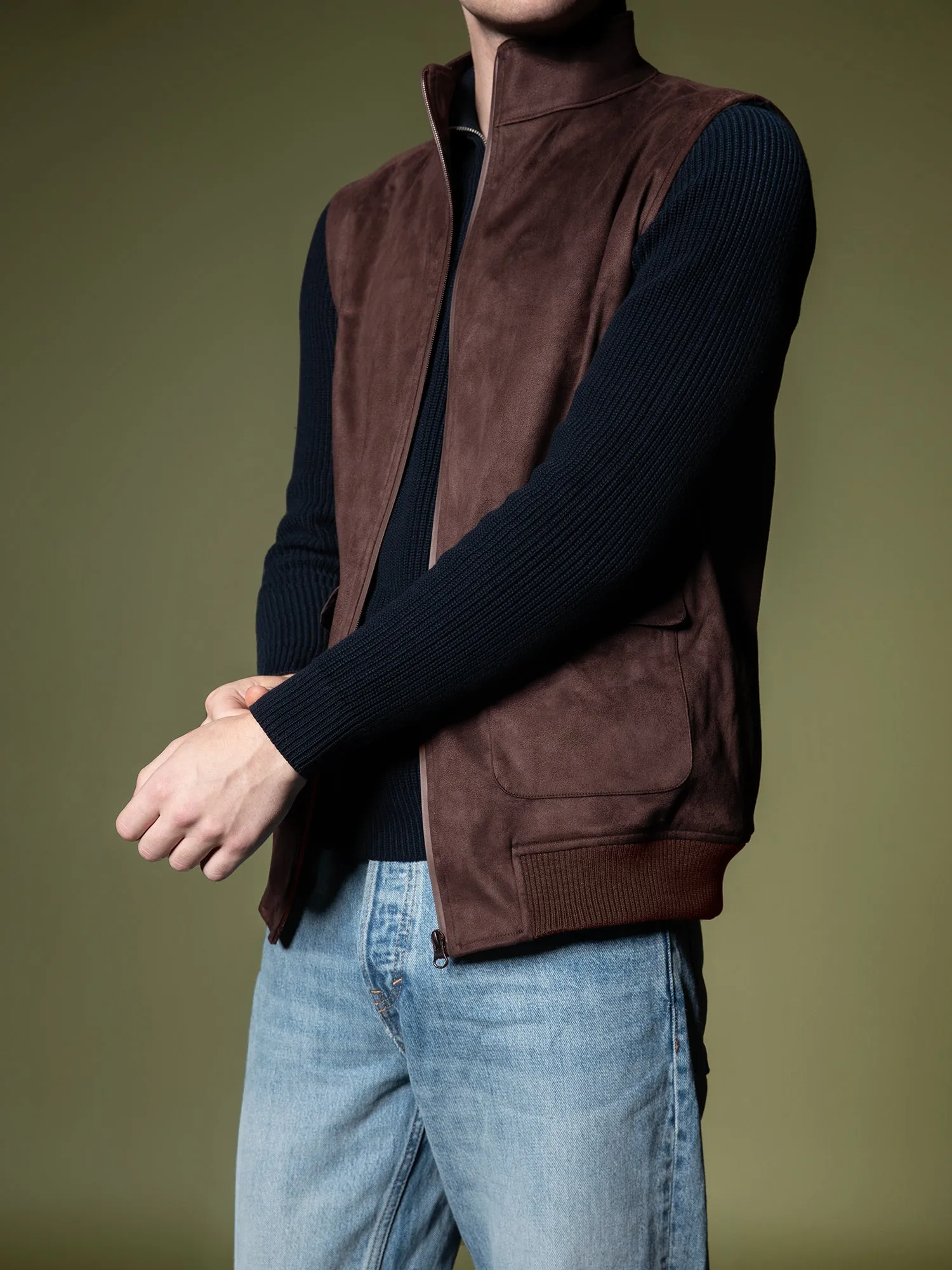 Suede Vest