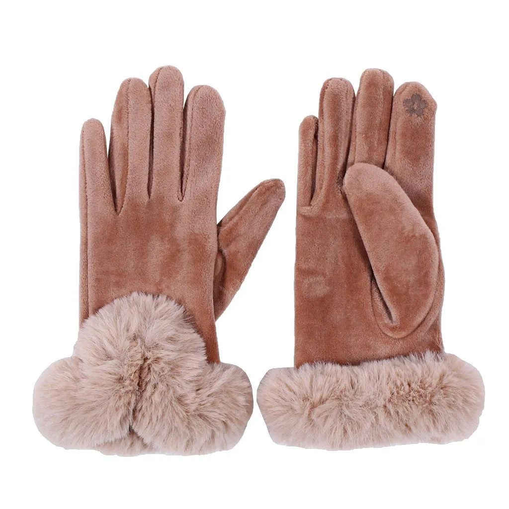 Sueded Sherpa Gloves