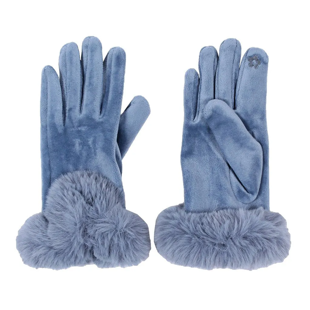 Sueded Sherpa Gloves