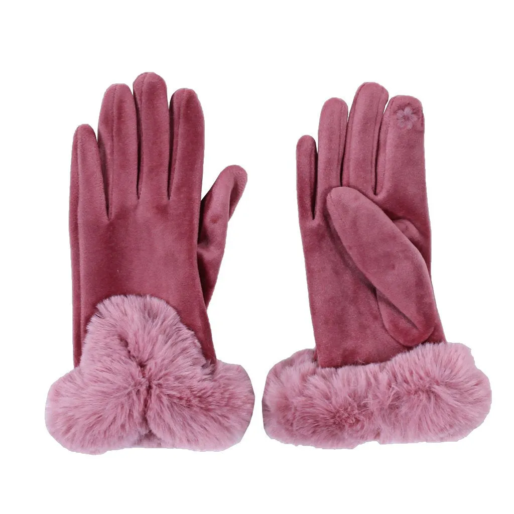Sueded Sherpa Gloves