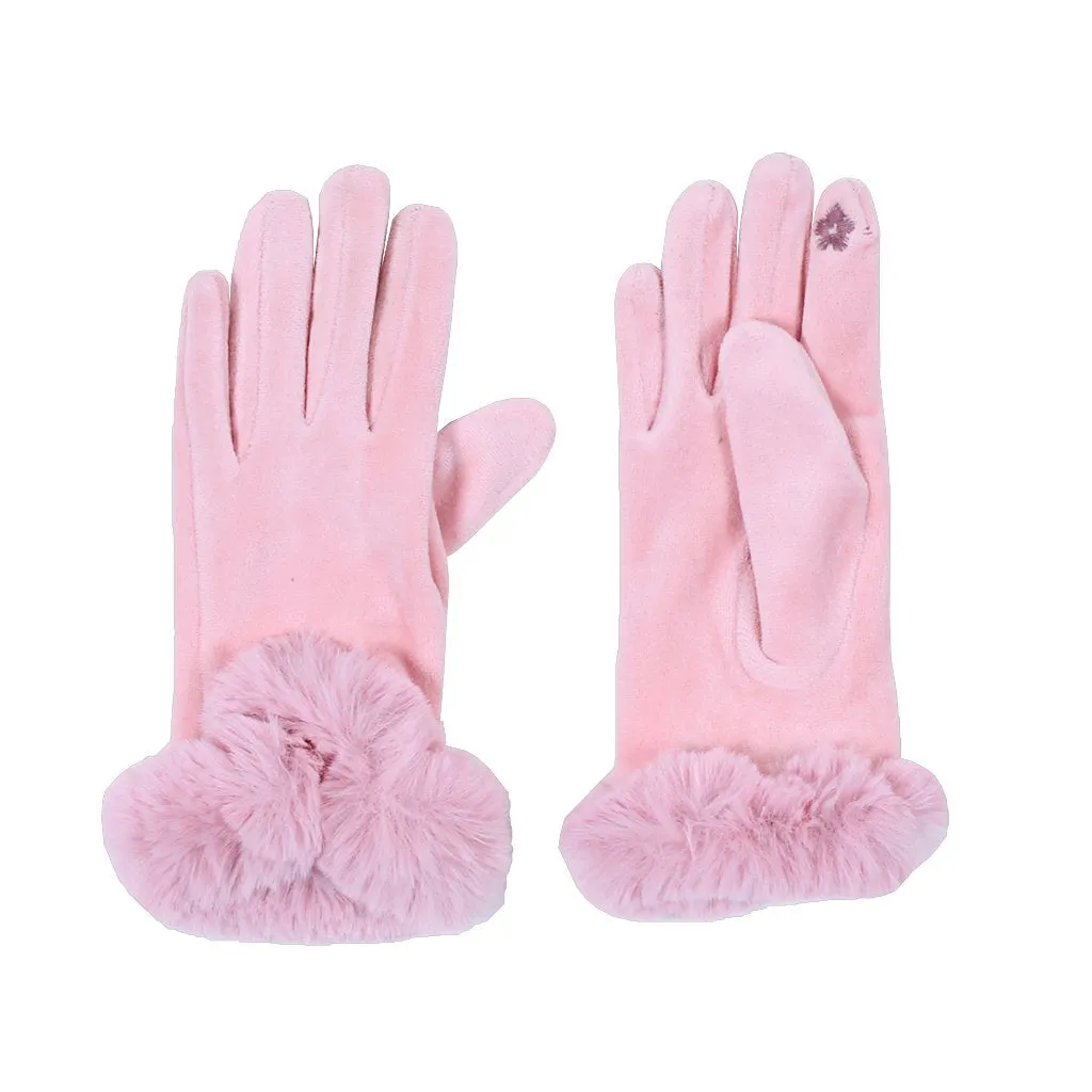 Sueded Sherpa Gloves